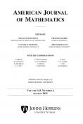 American Journal of Mathematics cover