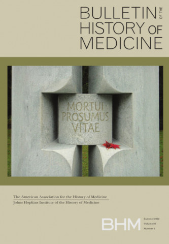 Cover image of Bulletin of the History of Medicine